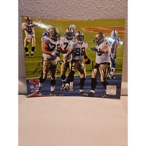 2009 New Orleans Saints Signed Photo By Jon Stinchcomb And Johnathan Goodwin‎